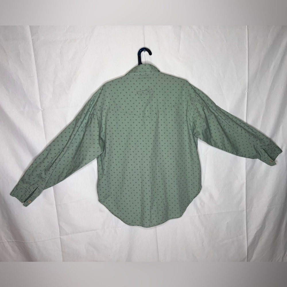 Ricki's Olive Patterned Button Down Shirt - image 2